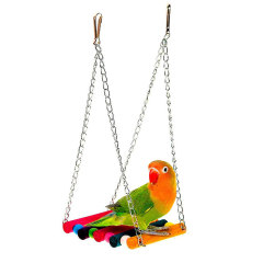 鳥のおもちゃの鳥のブランコの階段のつり橋の鳥の用品の越境の爆発の鳥のかごの部品はオウムのおもちゃを飾ります。