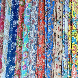 亚麻面料;印花、扎染布;帆布