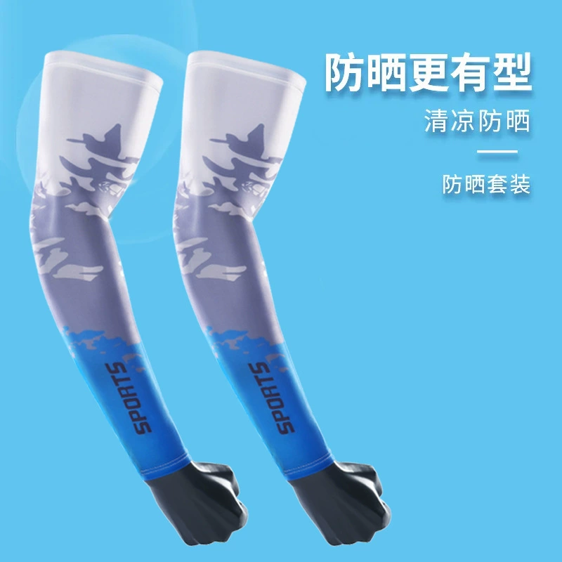 Крутые солнцезащитные рукава для мужчин и женщин, для вождения и езды на велосипеде на открытом воздухе, рукава с защитой от ультрафиолета, летние рукава из ледяного шелка для рыбалки.