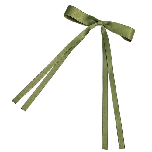 Japanese and Korean Style Ribbon Braided Hair Bow with Floating Ribbon Hair Clip for Girls, Sweet and Cute Duckbill Hairpin, Simple and Versatile, Fashionable and Trendy Hair Accessory