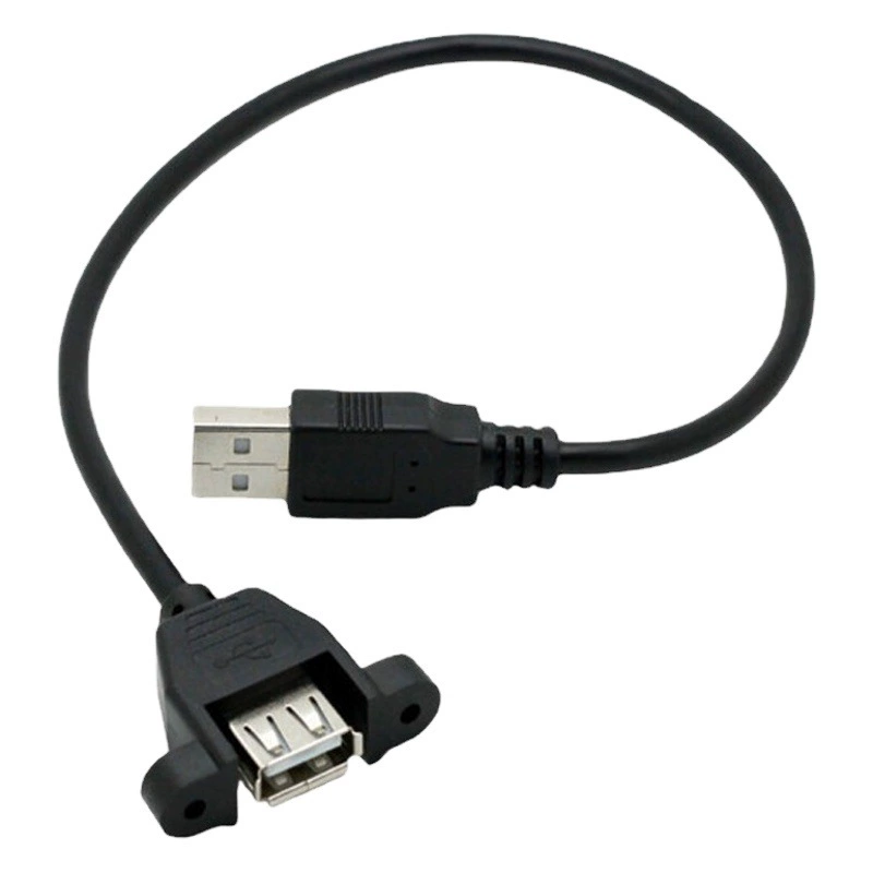 USB удлинительная линия USB с фиксацией уха USB2.0 удлинительная линия между мужчинами и женщинами с отверстием для винта USB с ушной линией