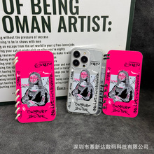 新款雕像笔记本适用iPhone15promax苹果16手机壳14翻盖13书本12女