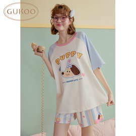 【玫瑰布偶】高级感春秋睡衣女士款纯欲蕾丝花边卡通猫咪冰丝居家