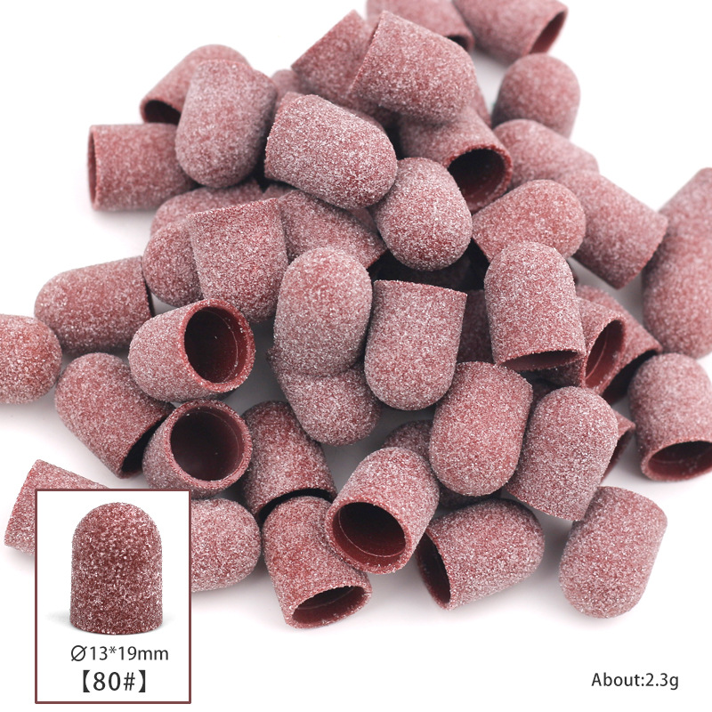 Alta calidad de la tapa de arena de uñas broca para eliminar la piel muerta callo de cuidado de los pies gorra de hilo golpear herramientas de accesorios de molino eléctrico