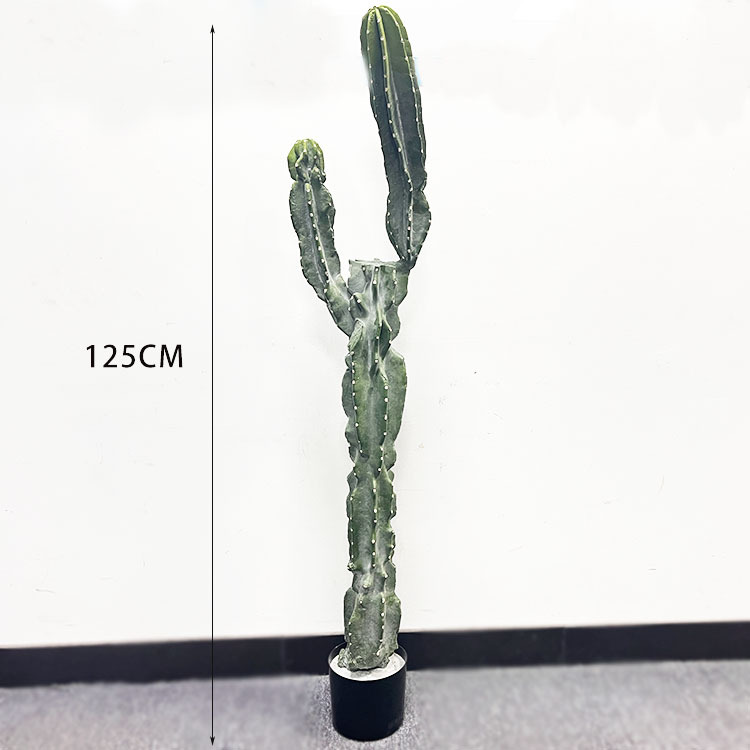 Simulación nórdica Planta verde Pilar de hadas Cactus grande piso interior sala de estar ropa tienda decoración de ventana