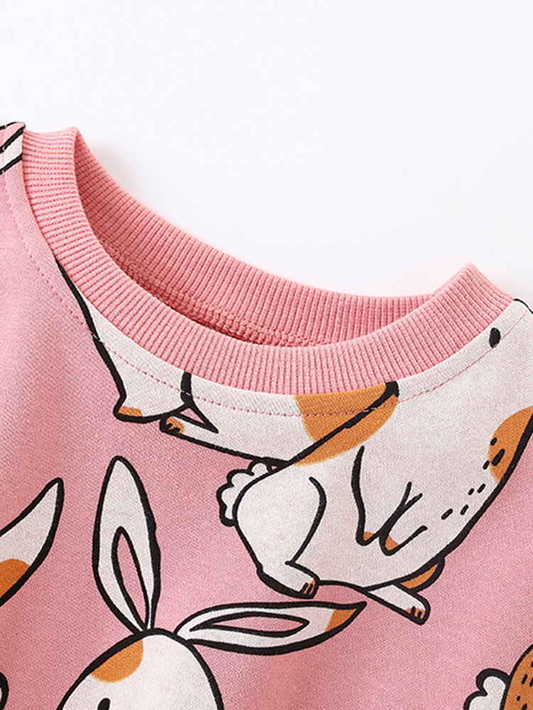 Malwee traje de otoño de dos piezas para niñas nuevo traje casual de niña de estilo occidental con estampado de cuello redondo para niños europeos y americanos