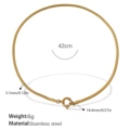 XL481G 3MM Gold Necklace
