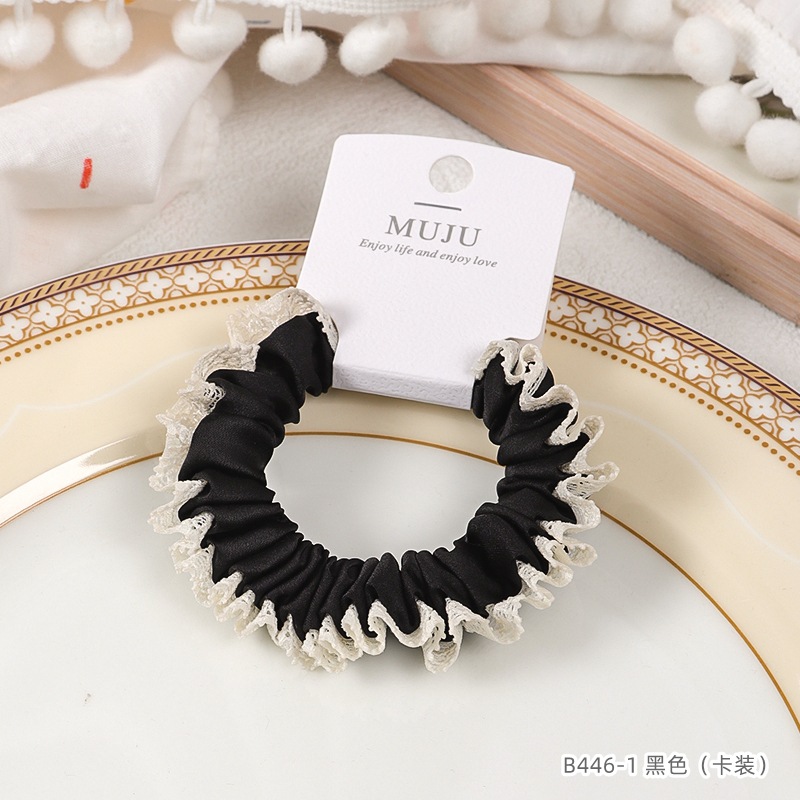 [Carga de tarjeta] sensación de alto nivel coreano de cabello de código de barras de moda de alta elasticidad de cabello anillo de cabello correa de cola de caballo