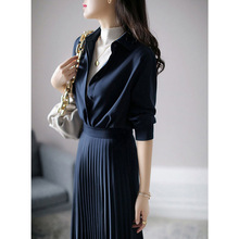 2025新款高定轻奢连衣裙高级感ol职业女装气质女神范秋装御姐成熟