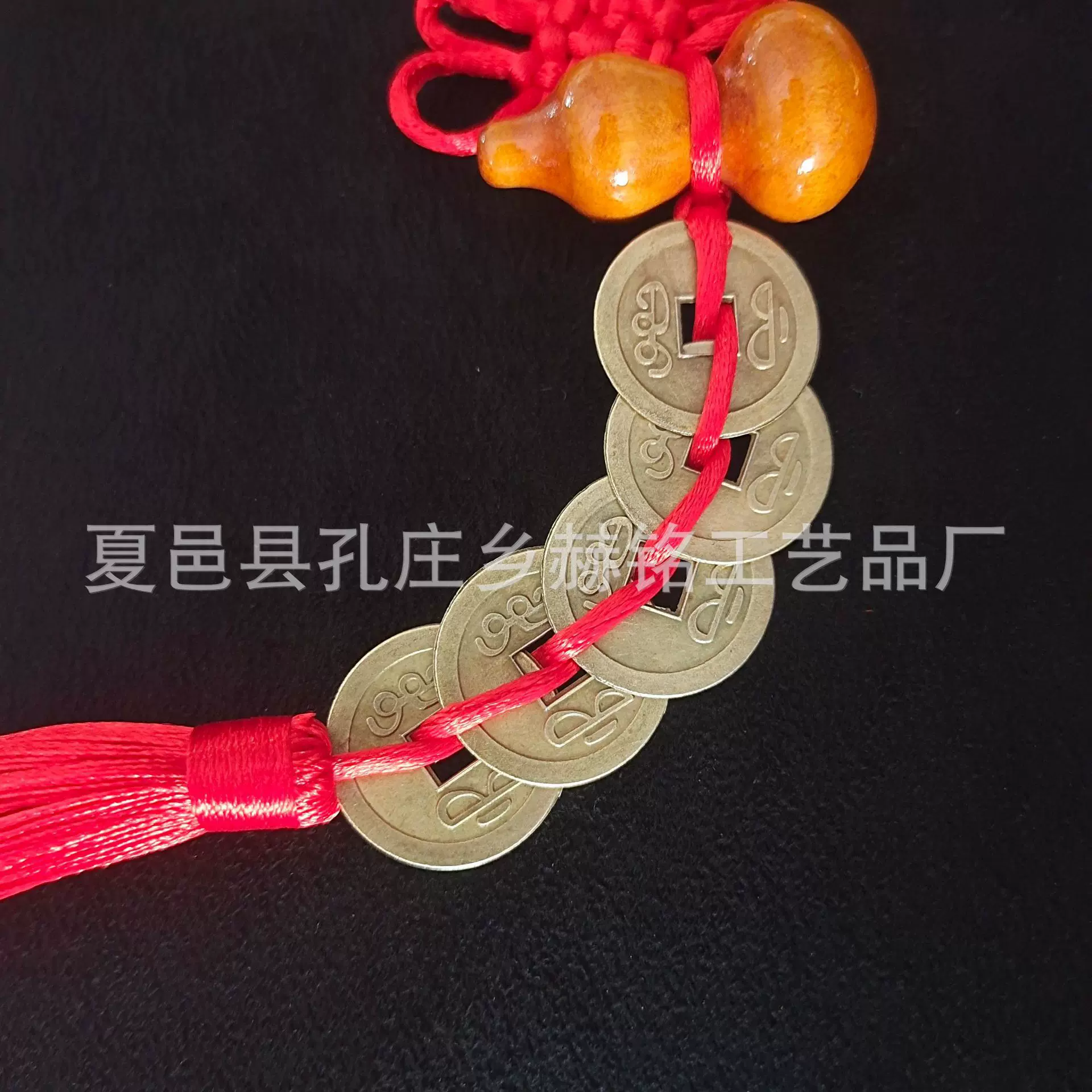 批发中国结五帝钱葫芦挂件合金