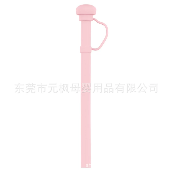 Mushroom long straw-pink