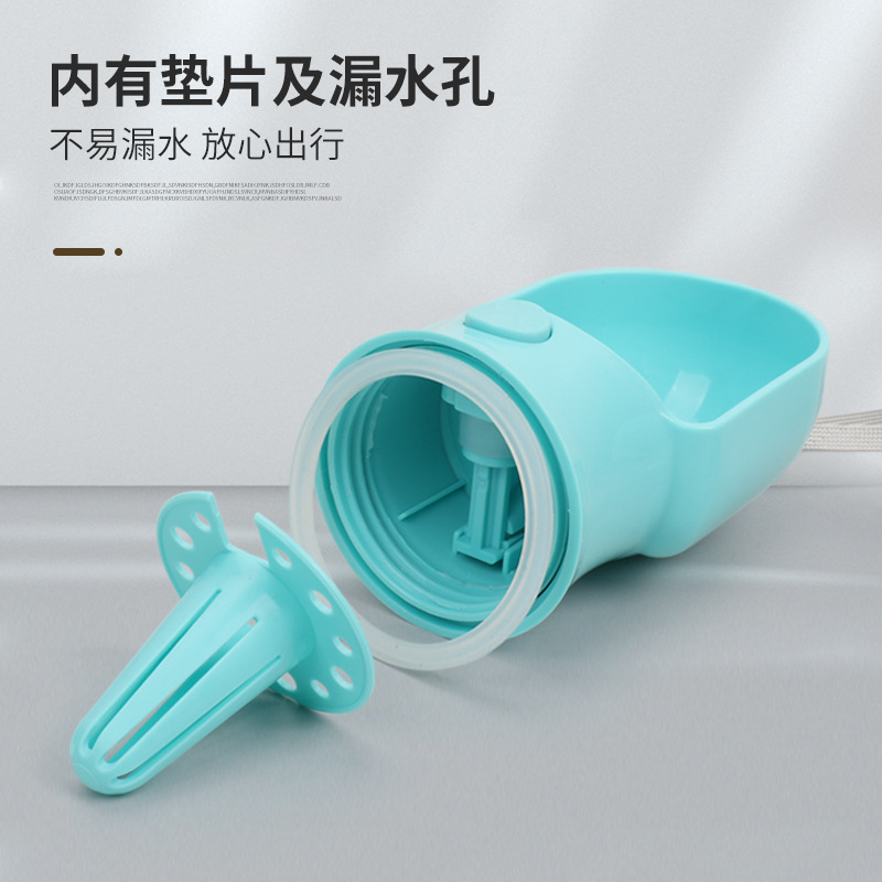 Botella de agua potable para perros, botella de agua portátil para caminar al aire libre, taza de acompañamiento para perros, suministros para alimentación de mascotas, venta al por mayor