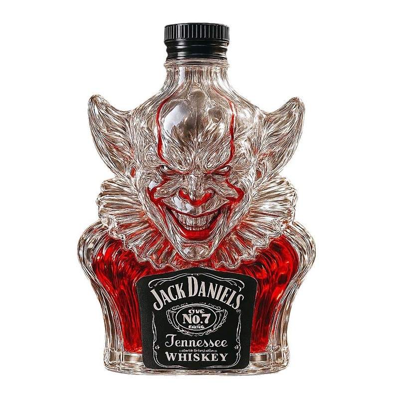 跨境包装 Funny Bigfoot Whiskey Bottle 小丑人物红酒威士忌酒瓶|undefined