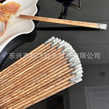 越南天然老椰木筷子贝壳镶嵌新款防滑防霉精品耐高温高档10双装