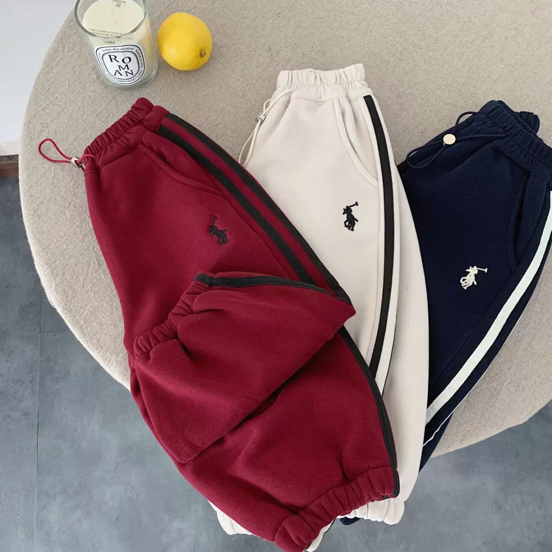 儿童加绒长裤2025冬季新款童装男童女童加绒加厚保暖刺绣拉条卫裤