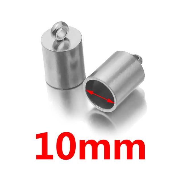 Cadena de cubo de acero inoxidable hebilla de cuerda de cuero hebilla de conexión de cuerda DIY pulsera tobillera accesorios de joyería hechos a mano en stock