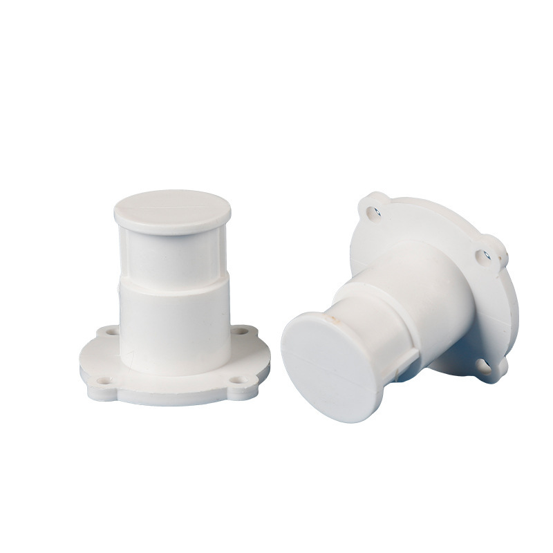 PVC universal incrustado con orejas incrustadas piezas de base incrustadas directamente 16 / 20 accesorios de conexión plástico al por mayor