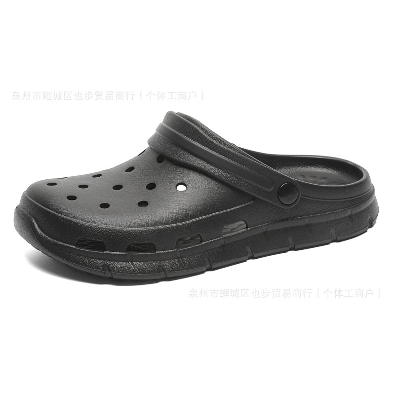 Estilo de pareja de verano zapatos ligeros con agujeros de suela suave para mujer, sandalias y zapatillas transpirables, sandalias casuales, zapatos de playa, zapatos de hombre