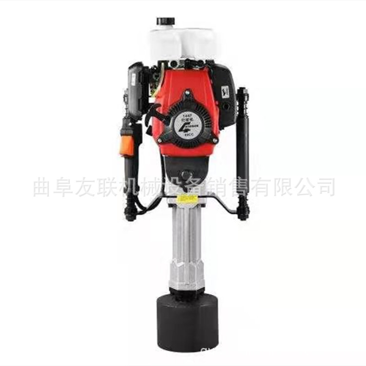 汽油二冲程手提式木桩机 便携式防汛栽桩机 防汛抢险木桩打桩机