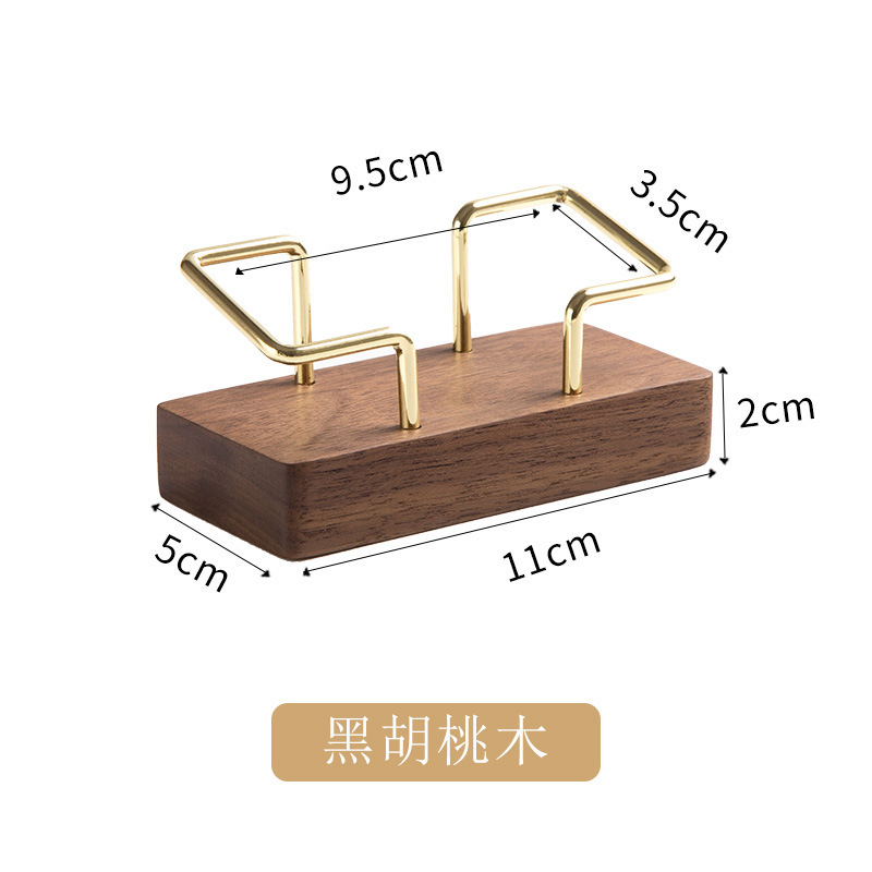 Creative solid wood card rack business office business card rack business card case business card holder card display rack table storage