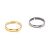 Adjustable ring stainless steel, accessory, 750 sample gold