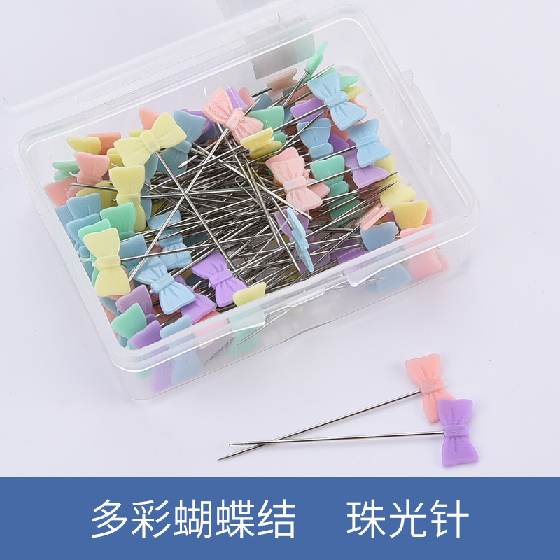 Pajarita de color alfileres para coser y patchwork alfileres 50 piezas 100 piezas/caja