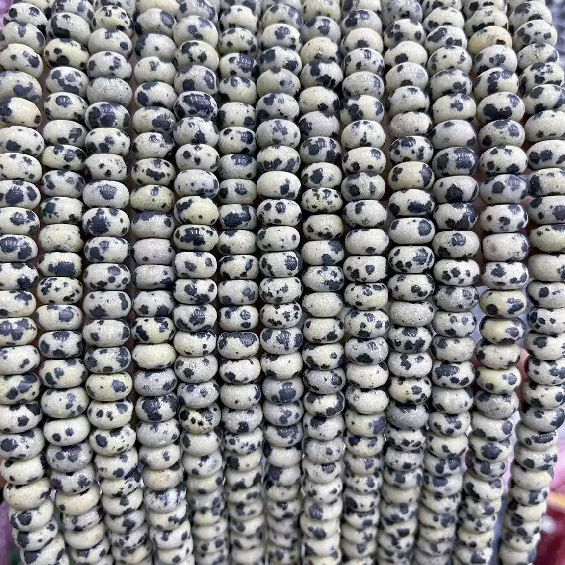 Piedra natural 5 * 8 Abaco Piedra Shoushan DIY accesorios de joyería collar de cuentas separadoras cuentas de posicionamiento cuentas al por mayor