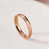 Glossy ring stainless steel, fashionable accessory, European style, does not fade, simple and elegant design, 18 carat