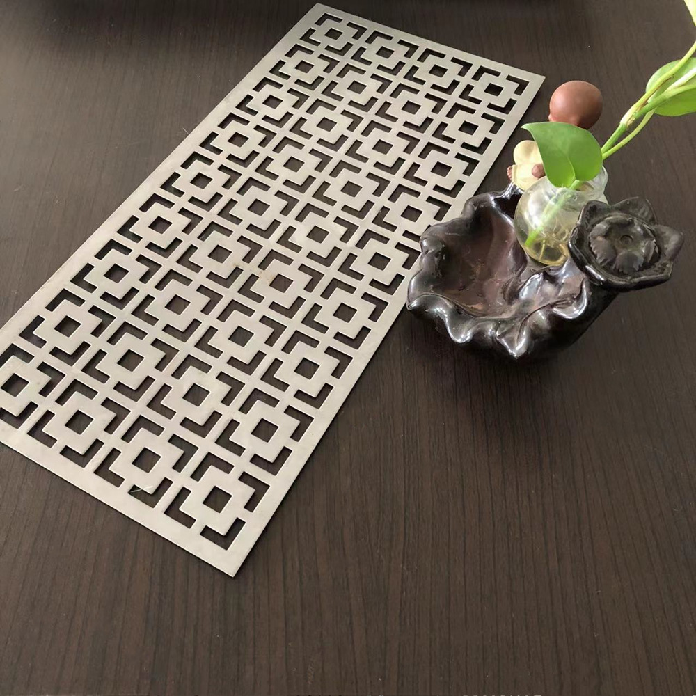 万诺氟碳喷涂幕墙穿孔铝单板异形造型图案孔铝板冲孔网板加工