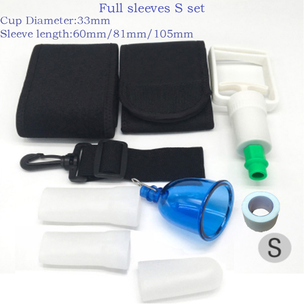 Entrenador del pene de los hombres vacío presión negativa entrenamiento estiramiento cupping accesorios pierna cintura Correa conexión manga adultos suministros