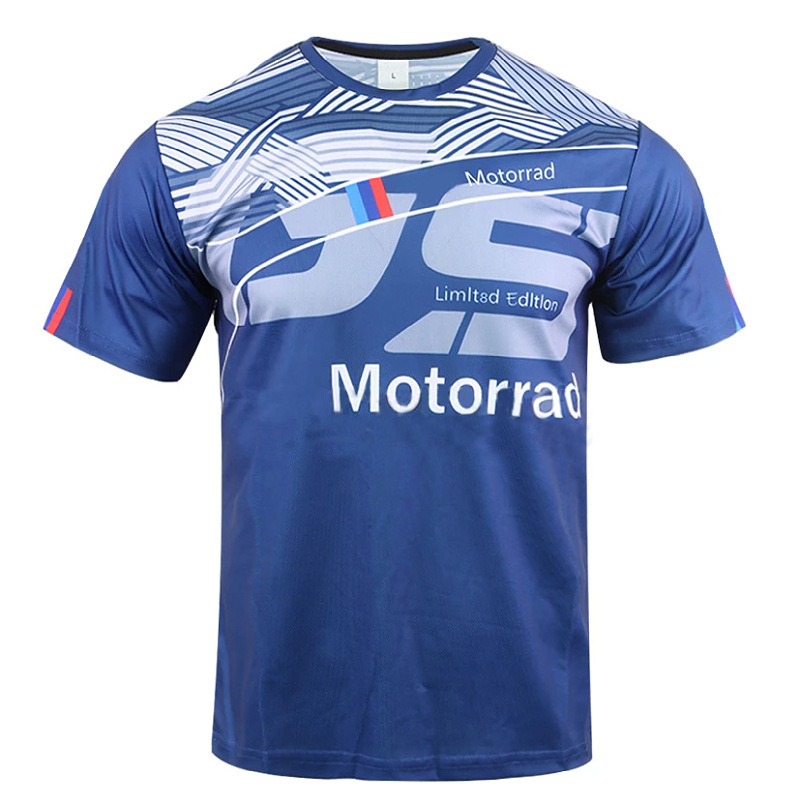 뜨거운 판매 야외 여름 자전거 의류 오토바이 의류 빠른 건조 통기성 사이클링 탑 남성 짧은 소매 내리막 의류 티셔츠