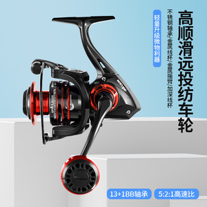 全金属渔轮 纺车轮渔线轮鱼线轮海杆轮锚鱼轮远投轮鱼轮渔具批发