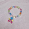 Children's rainbow cartoon rabbit, bracelet, flowered