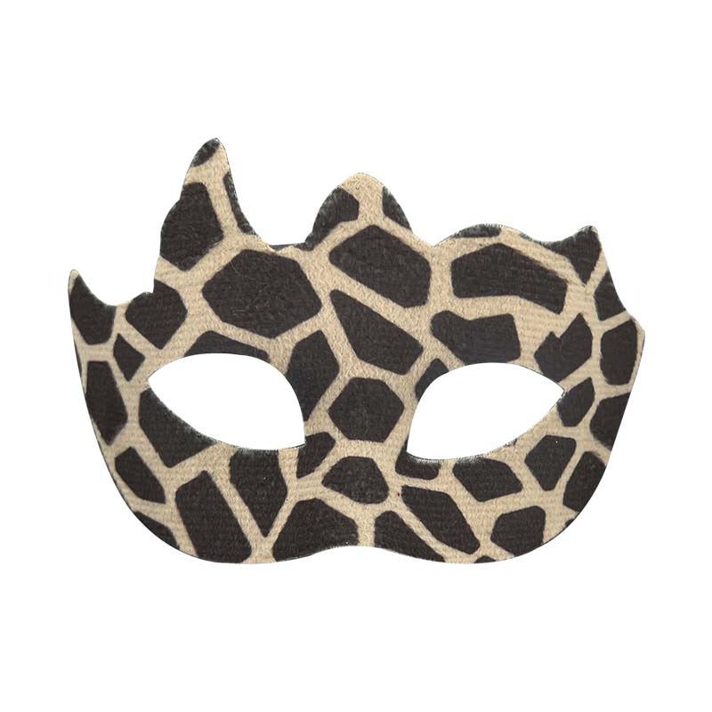 Halloween nuevo leopardo máscara de animal mitad cara baile cos luchador mano fiesta vestido mitad cara máscara props