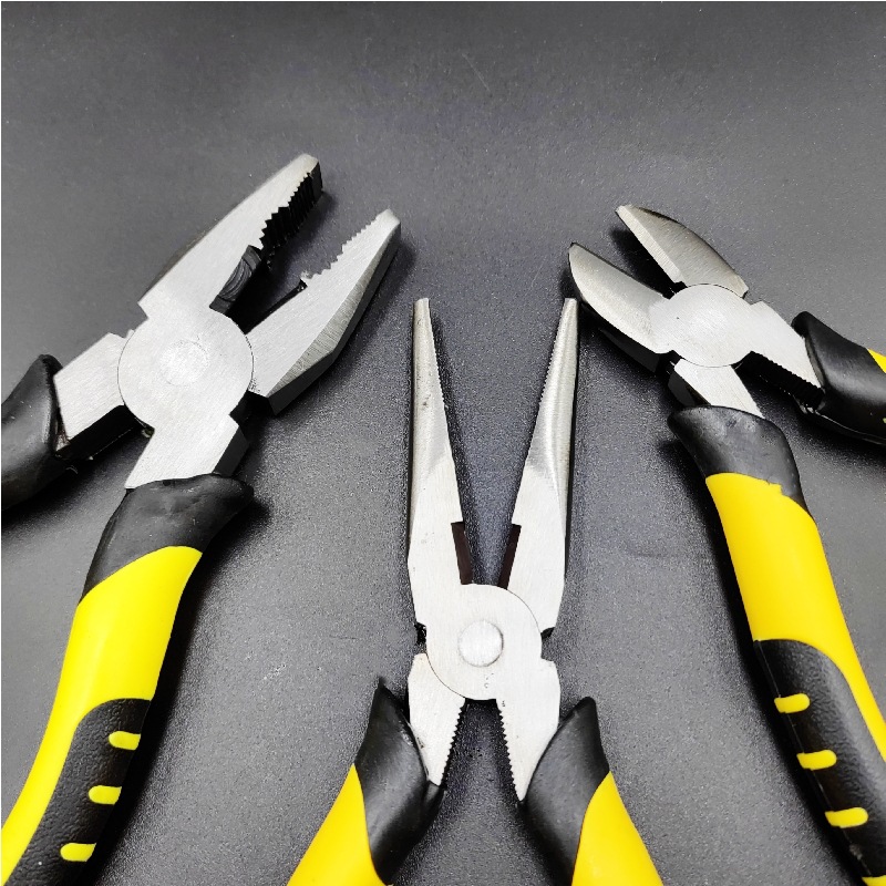 ✅Source factory 8 inch wire pliers pointed nose pliers 6 inch oblique nose pliers multi-function hand pliers labor-saving flat pliers pliers
