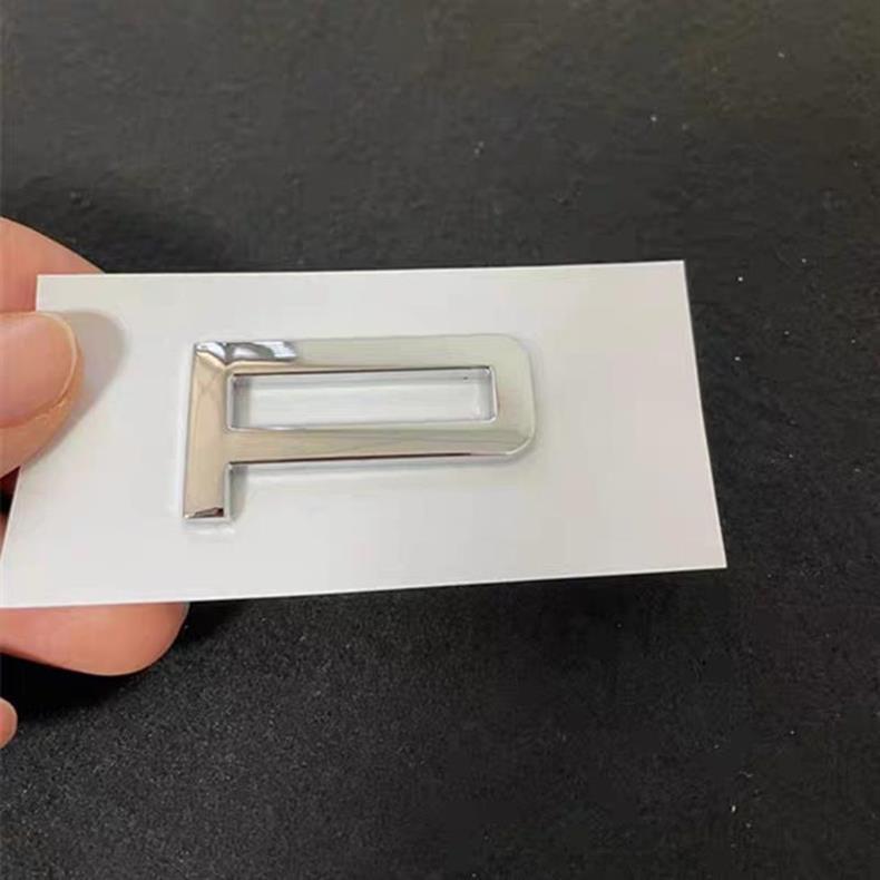 Porsche car emblem, PORSCHE letter, sold separately, available in bright silver, bright black, and matte black, for the rear trunk area, S letter logo