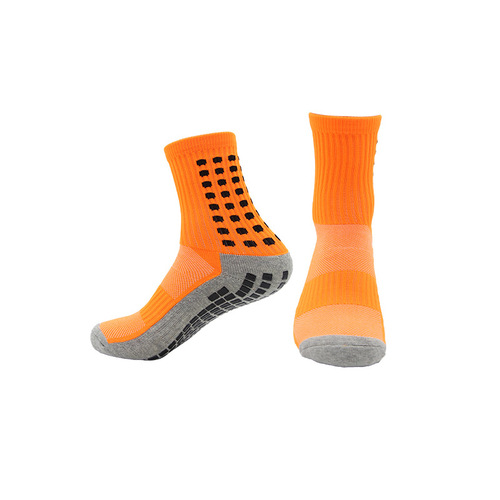 Thickened bottom mid-calf professional running sports soccer with glued anti-slip socks, thickened competition anti-slip soccer socks