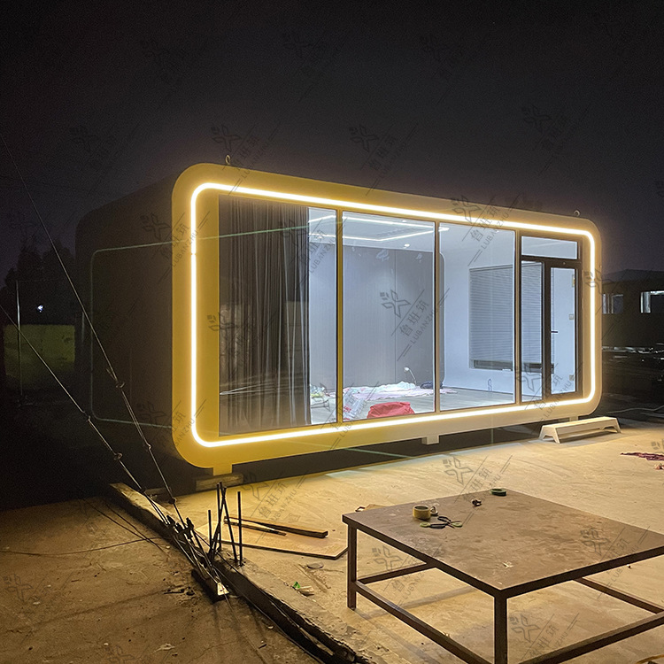 Cabina de oficina integrada móvil toda la casa cápsula espacial de control inteligente B & B punto escénico campamento actividad habitación de hotel alojamiento