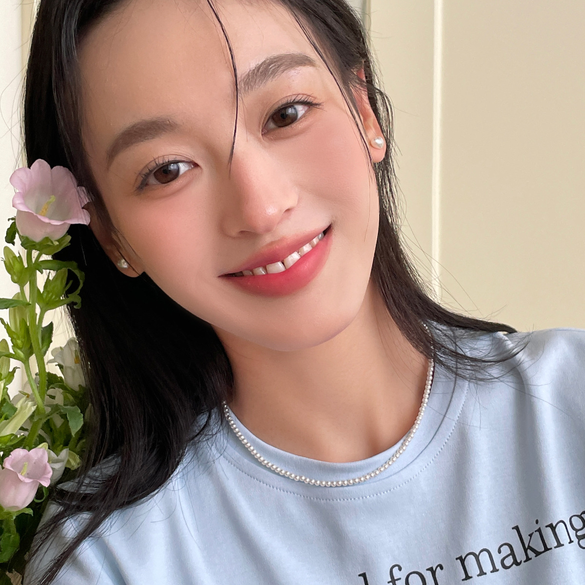 925銀針愛心耳釘女森系甜美韓式風珍珠耳環輕奢高級感夏天耳飾