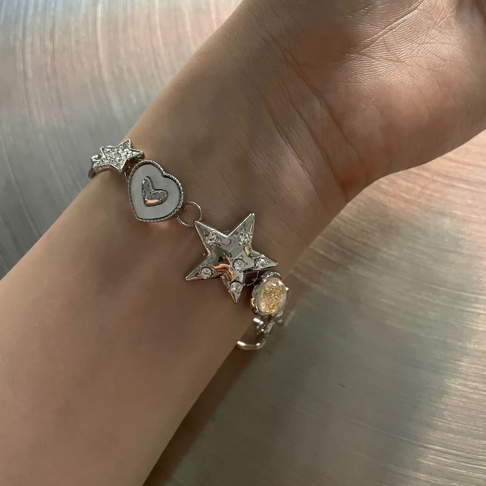 Holiday, Daily Occasion Simple Style Star Alloy Inlay Zircon Women's Bracelets