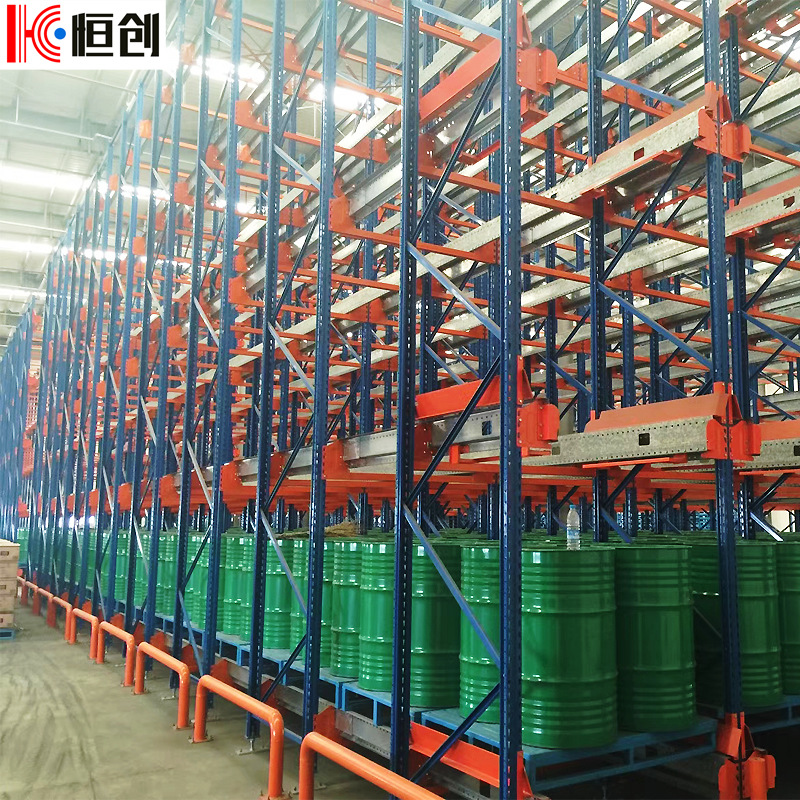 支持设计穿梭式货架工业仓库重型置物贯通式高位驶冷库适用储物