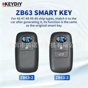 KEYDIY KD ağıllı açar ZB seriyası ZB63-2 ZB63-3 Toyota pult alt bloku