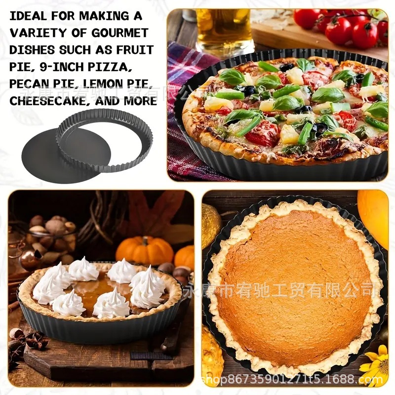 Placa redonda antiadherente para pastel de calabaza con base de crisantemo para pastel de pizza para pastel de tostada para pizza transfronteriza molde de pastel de tostada