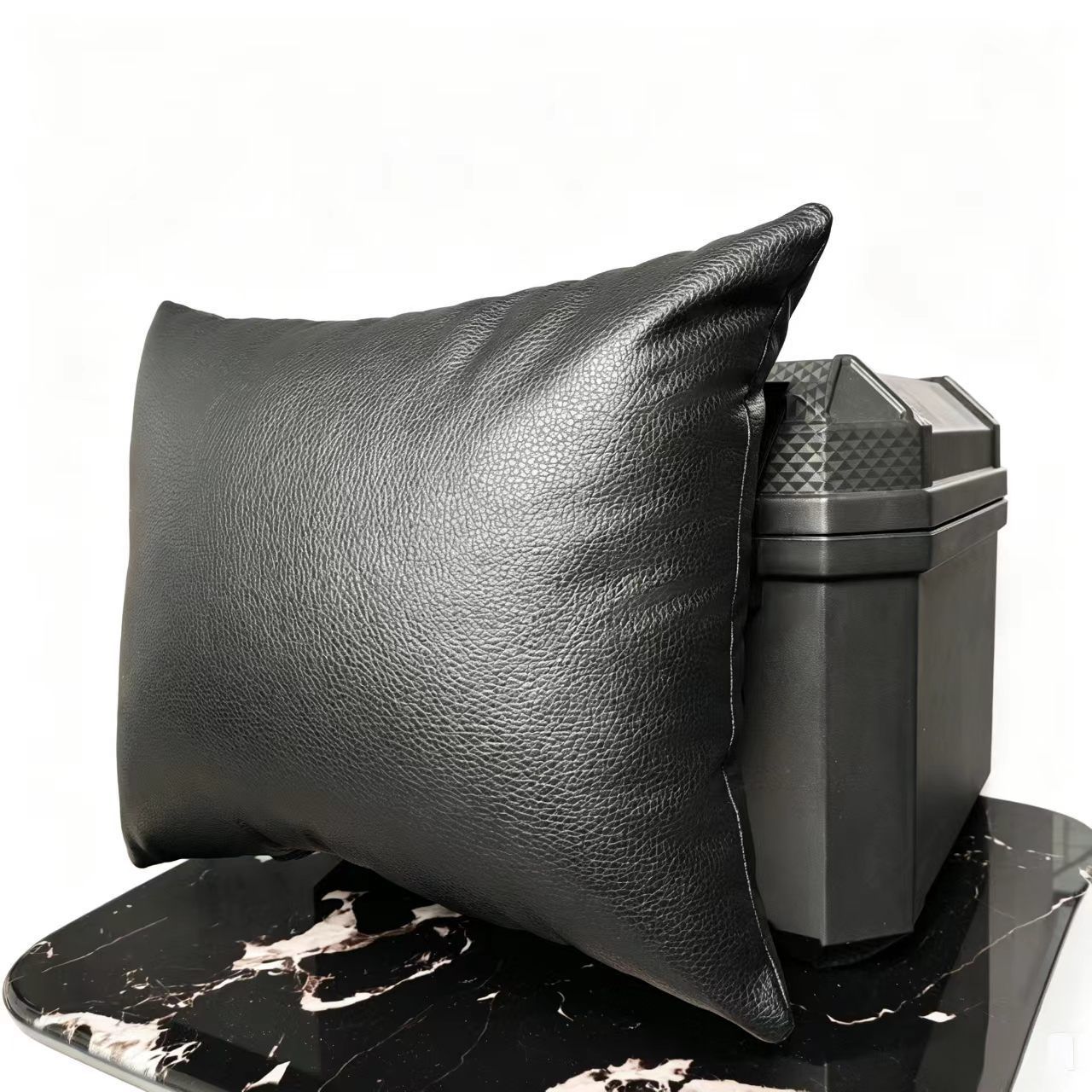 Electric vehicle backrest cushion, trunk cushion, delivery box lumbar cushion, pillow, soft cushion, leather, rainproof, soft lumbar support for riding