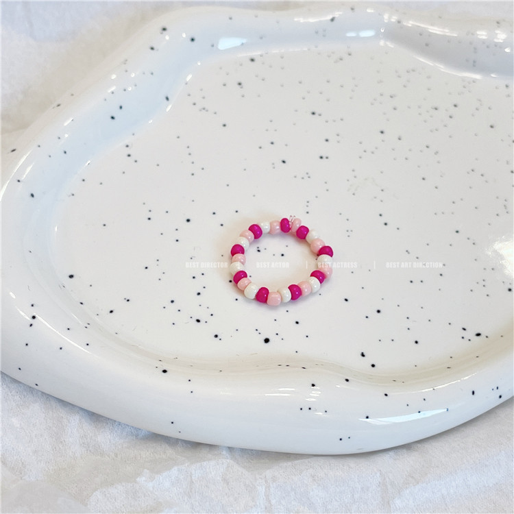 Vacation Color Block Flower Plastic Resin Womenu0027S Rings 1 Piece