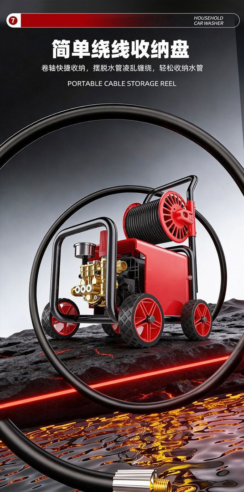 26 models of Giant Dragon car wash machines, high-pressure water guns for home use, 220V water pump, high-power car cleaning tool, super powerful floor cleaning device