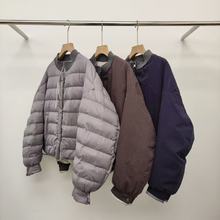 拼接两面穿长袖25冬新款轻薄小众宽松百搭显瘦小个子休闲女羽绒服