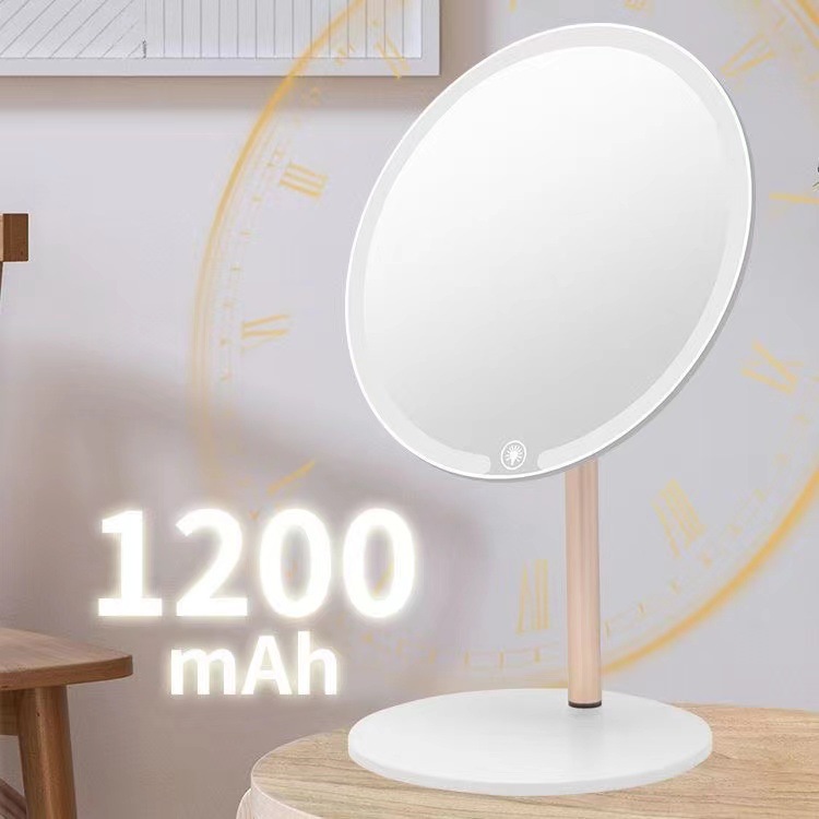 Espejo de maquillaje LED con luz estudiante espejo de maquillaje femenino dormitorio escritorio vestidor espejo TikTok Net Red