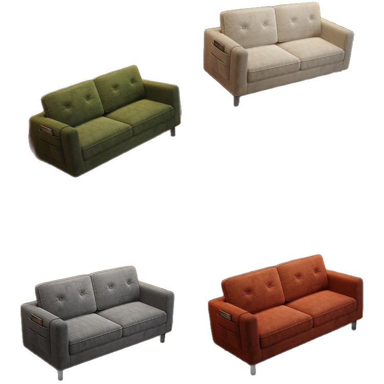 Sofa Living Room 2025 New Small Apartment Fabric Sofa Modern Simple Rental Apartment Double or Three Person Small Sofa 5