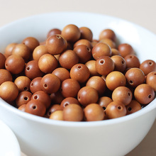 檀香木 散珠DIY十八籽6-8-10mm圆珠木质百搭 饰品配饰厂家批发